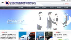 网站案例：天津天际通速达快运有限公司